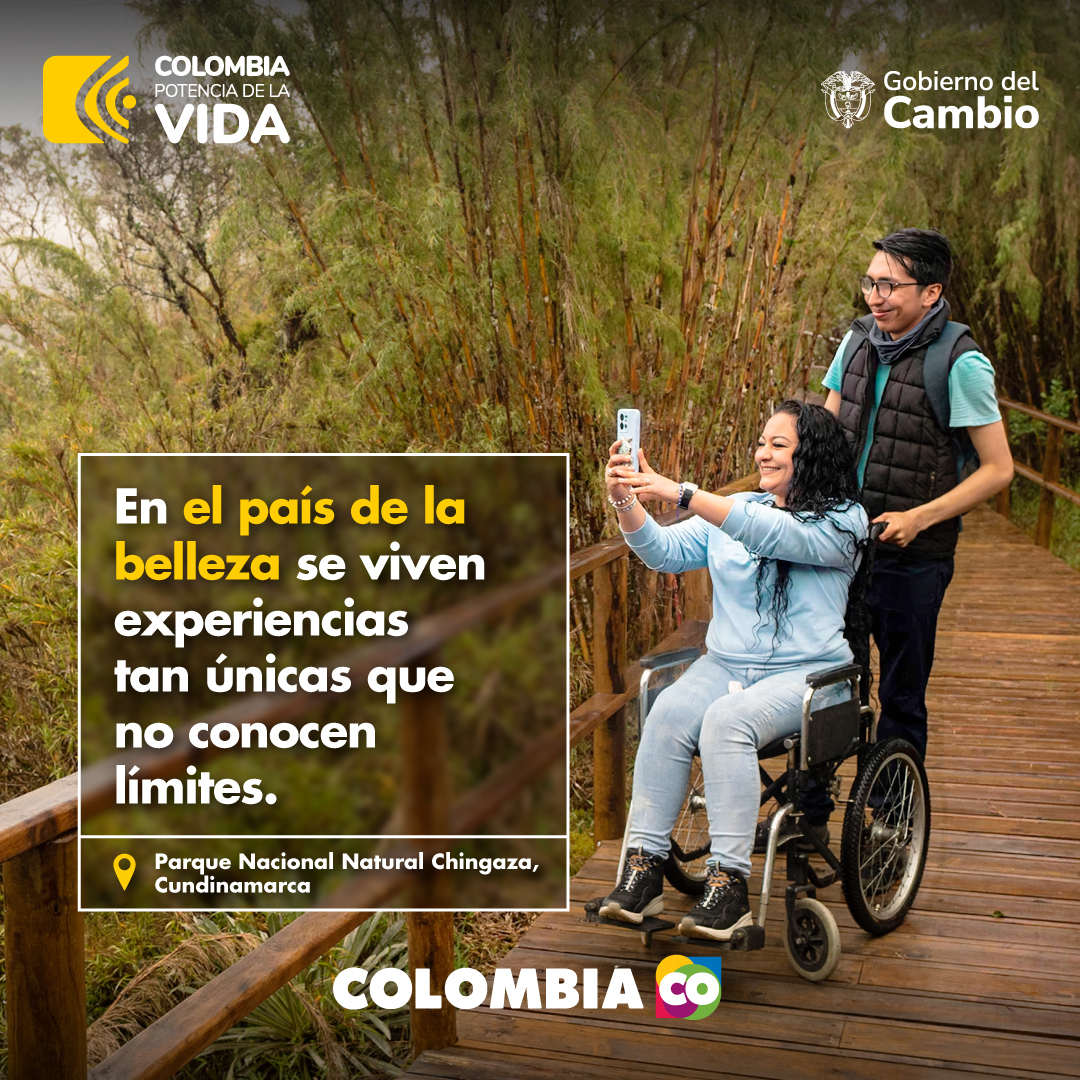 Colombia, #ElPaísDeLaBelleza donde todas y todos pueden disfrutar de los maravillosos paisajes, aprender de las diversas culturas y sumergirse en las diferentes actividades turísticas.